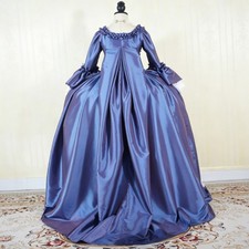 18th Robe A La Francaise Rococo Dresses French Court Queen Marie Antoinette Gown