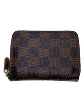 LOUIS VUITTON M63070 Leather Brown Coin Case for Women Used