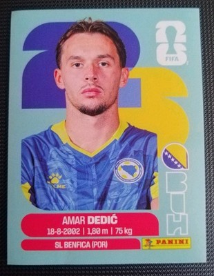Panini FIFA World Cup 2026 Amar Dedić BIH 3 Sticker Bosnien