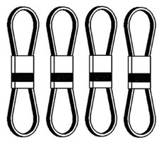 274224 Mower Set of 4 Main Drive Belts Fits Ford Fits JD Kuhn 442 452 462 463 96
