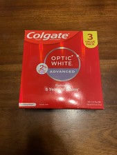 Colgate Optic White Advanced Hydrogen Peroxide Toothpaste 3 Pack, 3.2 oz 1 Box