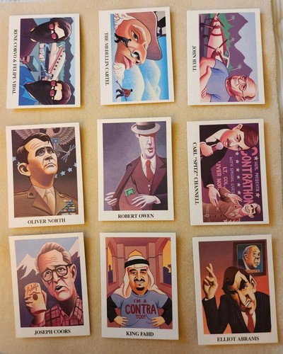 1988 Iran-Contra Scandal Trading Cards "The Secret Team" 36 Cards (Complete) - Picture 7 of 13