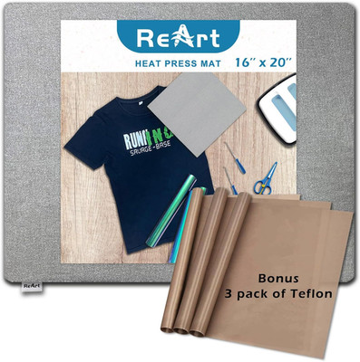 Heat Press Mat 16'' X 20'' for Easypress Both Sides Applicable - Mat for Heat Pres