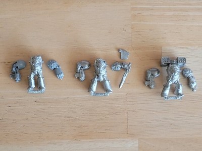 WH 40k - 3 x Space Marine Terminator - klassisch / Space Hulk - Metall+Plastik