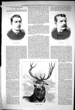 Old Sporting Dramatic News 1883 Milroy Cowie Faulkner Leigh Royal Sta Victorian