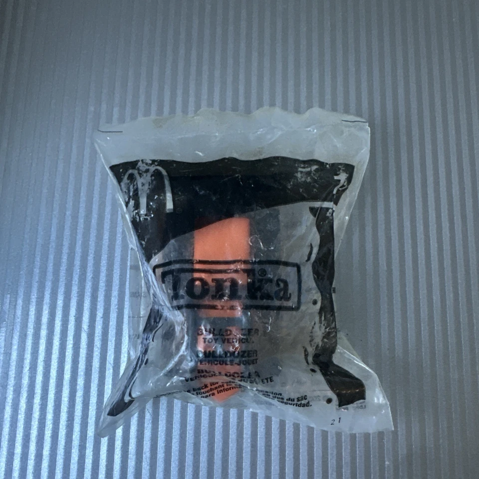 Vintage Hasbro McDonald's Tonka Diecast Bulldozer, 2003, Orange Sealed - Image 2 of 4