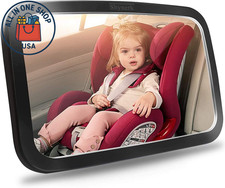 Baby Car Seat Mirror Rear Facing Infant Wide View Shatterproof 360 Rotation
