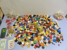 ricambi GIOCHI DA TAVOLO segnalini dadi tombola fiches monopoli scacchi dama per