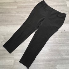 Zenergy by Chicos Black Pull On Ankle Pants Size 3 Zip Ankle