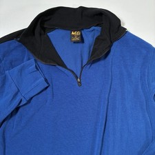 Vintage REI Sweater Medium Blue Pullover Hiking Base Layer Made In USA 90s Y2K