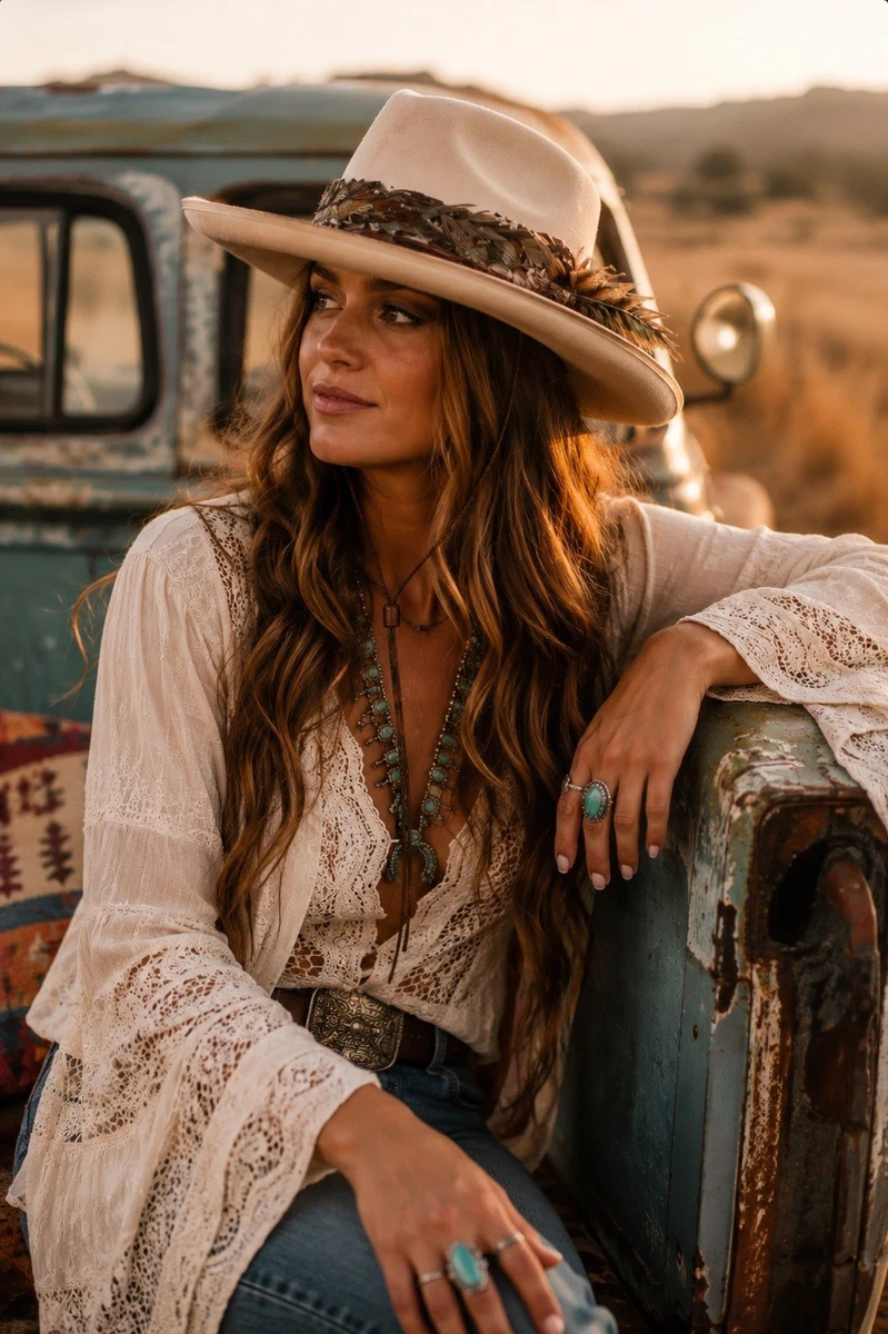 Cowboy 100% Wool Vintage Hats for Women for sale | eBay display picture 2