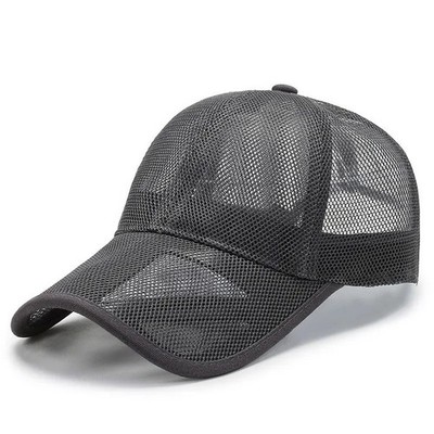 Unisex Summer Breathable Full Mesh Baseball Cap Trucker Hat for Outdoor Sports