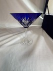 Faberge Odessa Cut to clear red/blue martini set in presentation box — photo 6