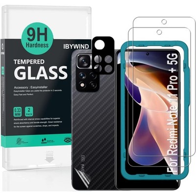 Schutzfolie kompatibel mit Redmi Note 11 Pro+ 5G 6.67'',mit Metall Kamera Schu...