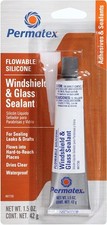Permatex 81730 Flowable Silicone Windshield and Glass Sealer, 1.5 oz.