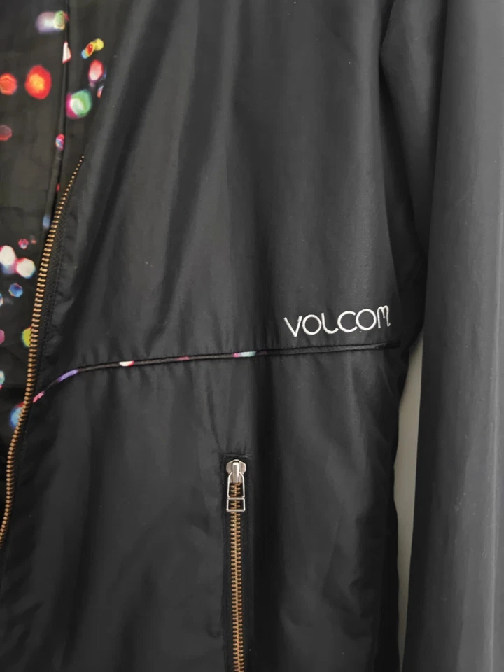 Windbreaker/ Leichte Jacke * VOLCOM * GR. M * schwarz Mit Muster - Bild 3 von 4