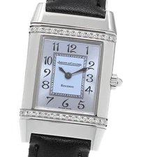JAEGER-LECOULTRE Reverso 265.8.08 Diamond Bezel Quartz Ladies Watch_921625