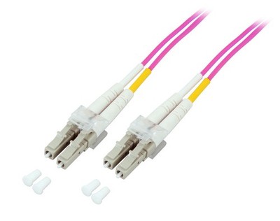 ProfiPatch LWL Glasfaserkabel Duplex LC-LC Multimode 50/125µ OM4 LSZH 0,5m