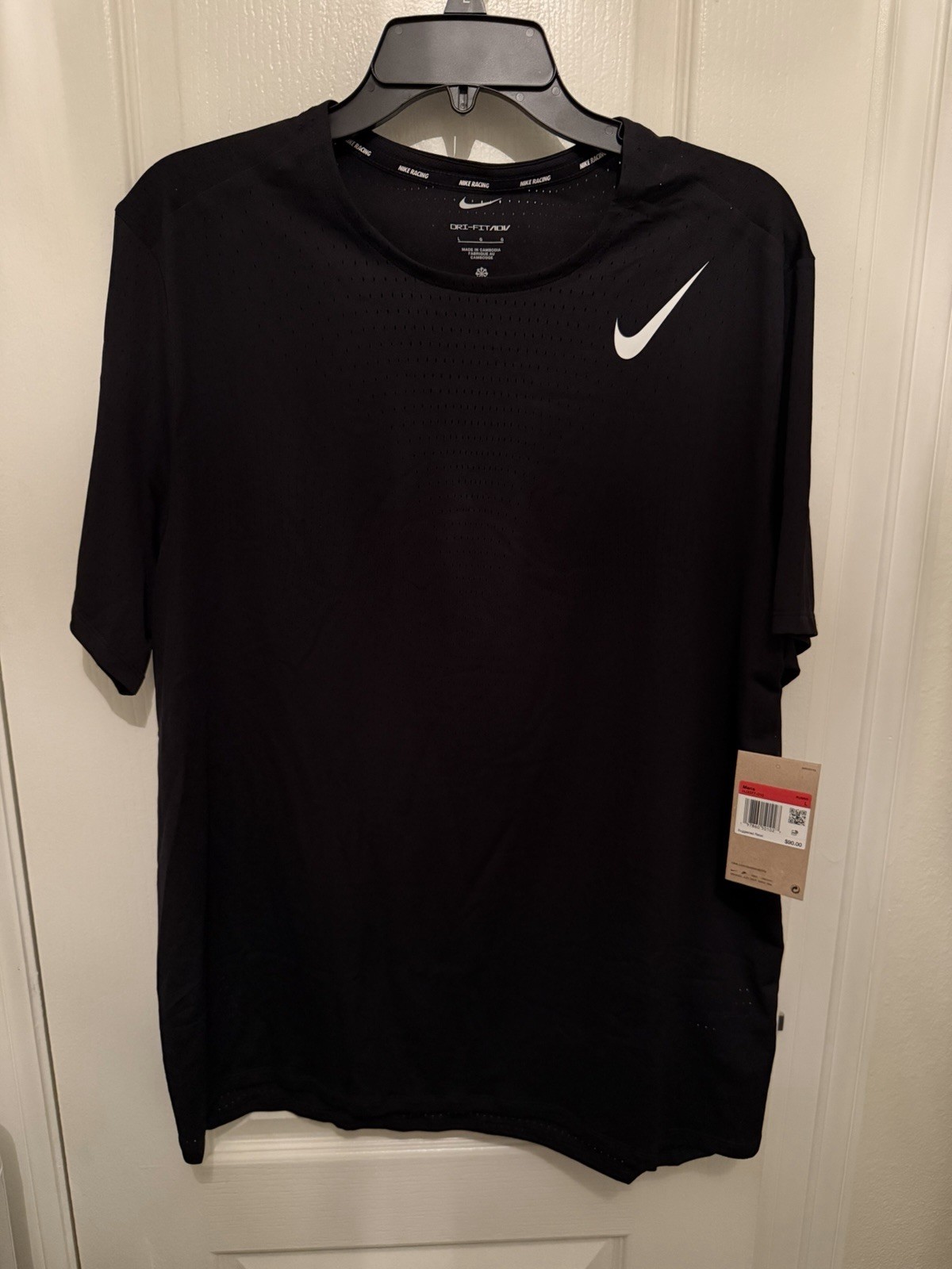 [Large] NEW Men’s Nike Aeroswift Dri-Fit ADV Running Shirt, Black, HJ3377-010