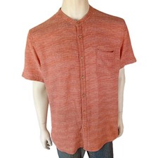 BRAINTREE Australia mens size XXL shirt red marle hemp cotton natural 