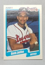 1990 Fleer - David Justice #586 (RC)