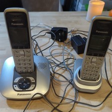 Panasonic KX-TG7321E Twin Cordless Phone Set - Working - GY913D