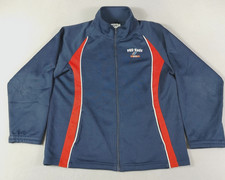 Vintage PRO Keds Jacket Mens Large Blue Track Full Zip Logo Athletic Activewear