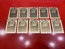 (Lot of 10) Joe Sewell Signed HOF Metallic Baseball Plaque(s) JSA Holo. Auth.