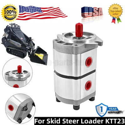 #ad Two Section Hydraulic Gear Pump PGP51088G3LP For AGT Skid Steer Loader KTT23 New $299.00