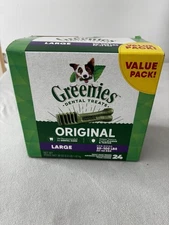 Original Dental Dog Chews Large - 24 Treats - (Dogs 50-100 lbs) By Greenies