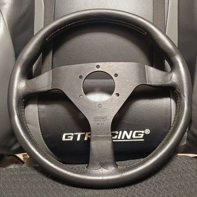 MOMO VELOCE Racing 320mm Steering Wheel Black Leather NA NB R32 86