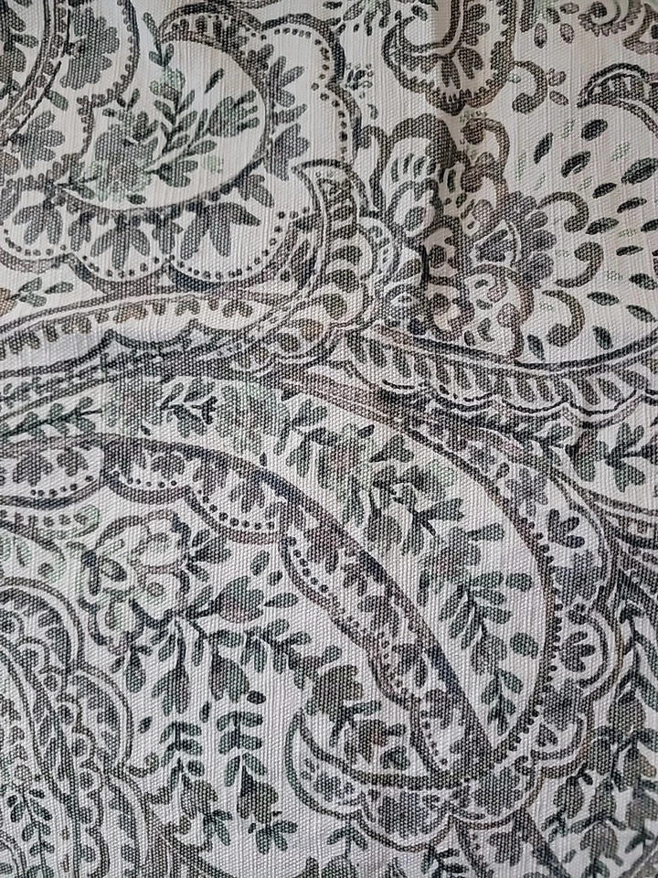 Juego de mantel y servilletas EnVogue cachemira gris y azul botánico oblongo cabaña Foto 2 de 4