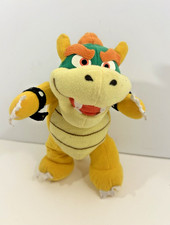 Rare Vintage Toysite Super Mario BOWSER 8" Poseable Plush Toy Nintendo READ 