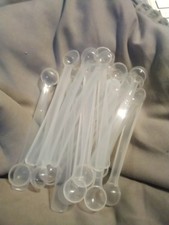 30X LOT .5mL Mini Plastic Scoop Measuring Spoons Apx-clear-NOT individually wrap