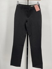 Quince Women's Black Ultra-Stretch Ponte Pants Straight Leg XS Petite 28" NWT