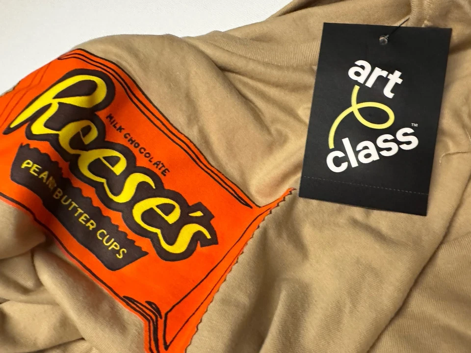 Kids Tee Reese's Candy Graphic T-shirt Sz 16/18 Art Class Brand Tan XXL - Image 2 of 4