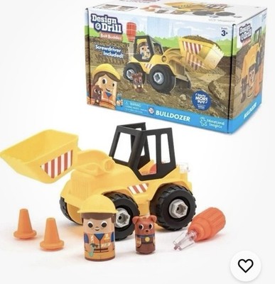 Educational Insights Design & Drill Bolt Buddies Bulldozer BRAND NEW