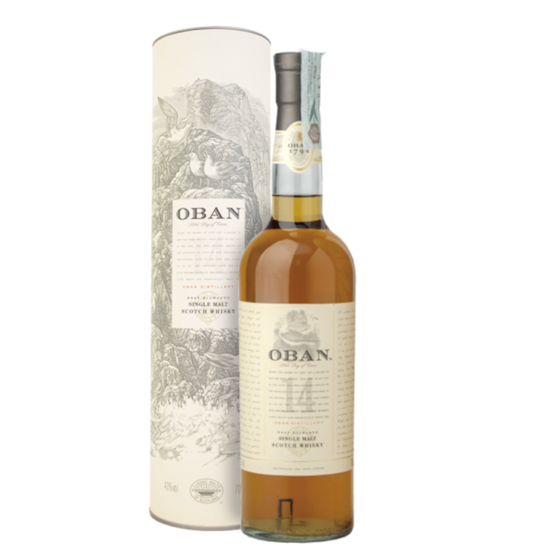 OBAN 14 YEARS SINGLE MALT SCOTCH WHISKY 43% VOL 70 CL CLASSIC MALT OLD VERSIONa2 - Immagine 2