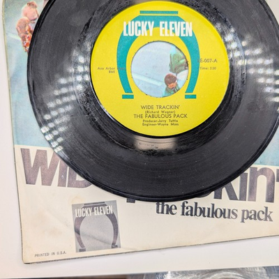 #ad 1967 The Fabulous Pack Lucky Eleven 45 Wide Trackin#x27; w Picture Sleeve Garage $21.00