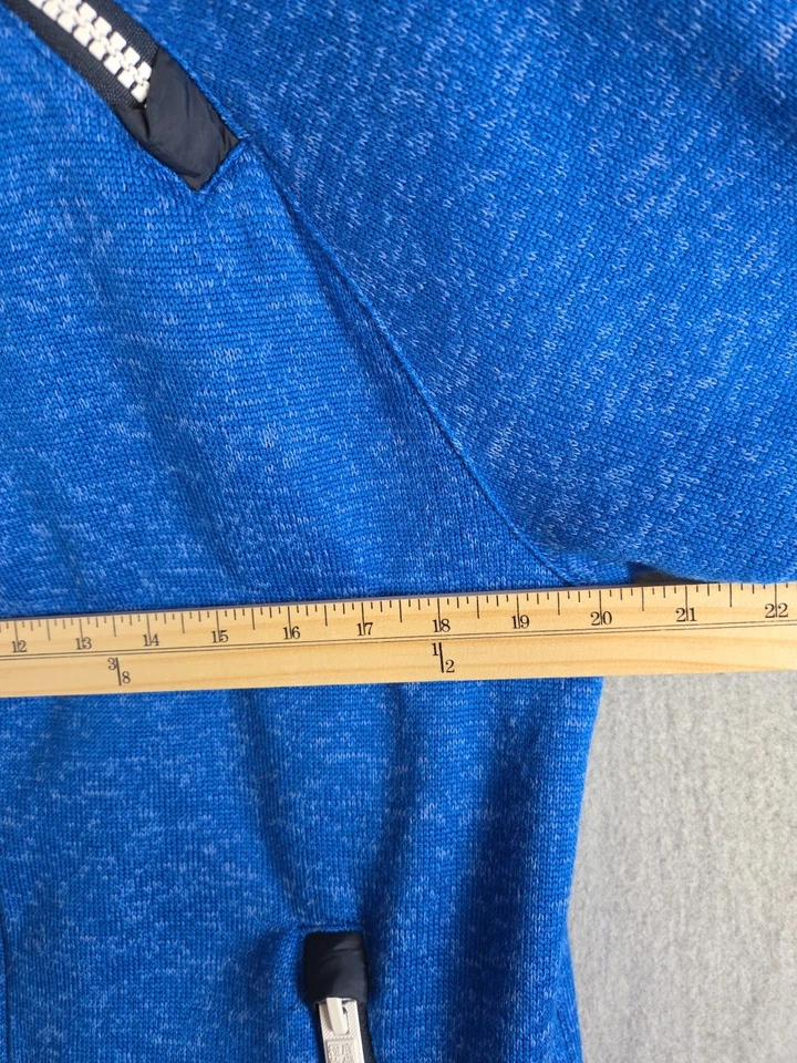 Superdry Mountain Storm Sidewinder Hombre L Sudadera con Capucha Fleece Team Fuji Mountain Blue Foto 4 de 4