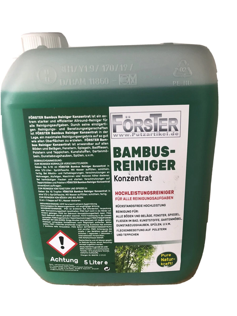 Reinigungsset Haushalt Bambus Kristall Vorreinigungstcher - 2er Set  Glasreiniger Konzentrat