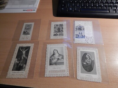 Konvolut 6 x Heiligenbilder  Lanzendorf , Altötting , Eben , Magdalena , Lima,