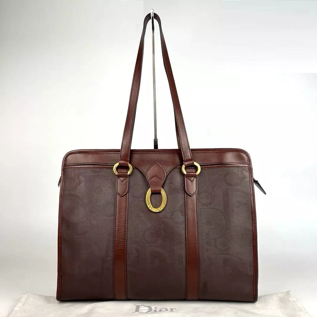 Sac à main bandoulière femme Christian Dior Trotter cuir marron livraison gratuite