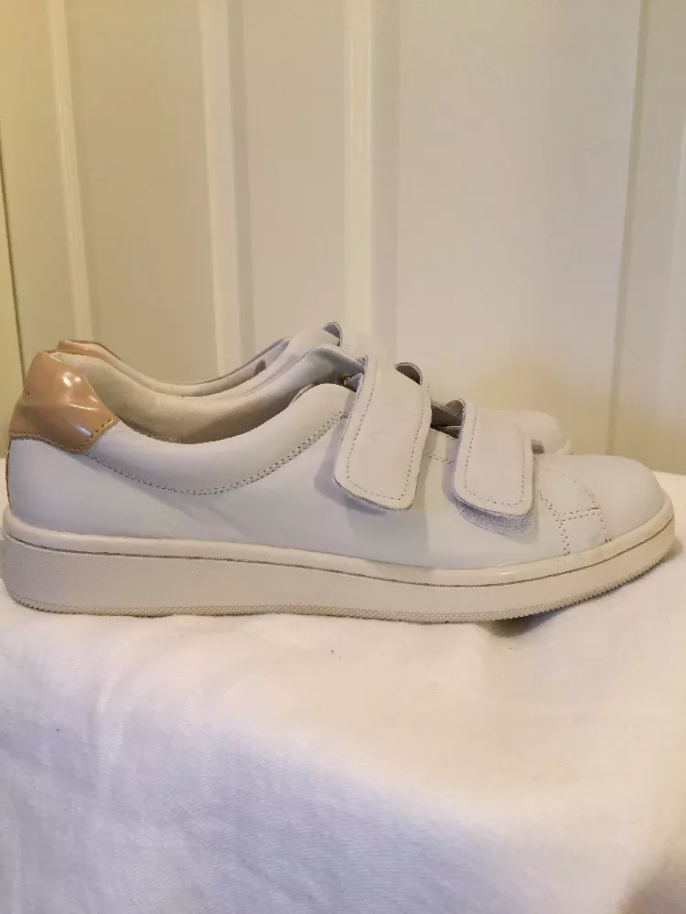 Calvin Klein Women s Leather White Oxford Shoes 8M NWOB eBay