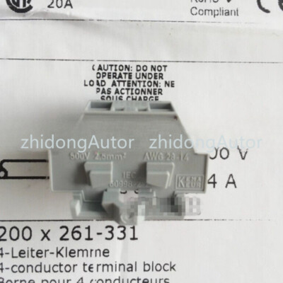 200PC FOR WAGO 261-331 quick connector 4-wire miniature terminal block 2.5MM #ZD