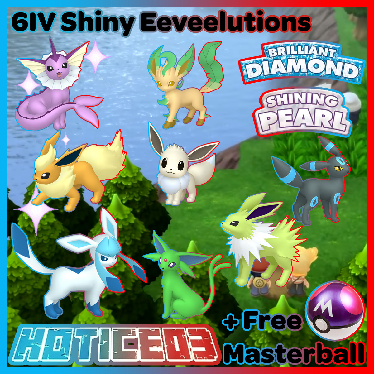 Pokemon Brilliant Diamond & Shining Pearl ALL 6IV SHINY