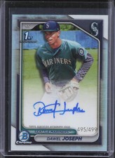 2024 Bowman Chrome #CPA-DJ Dawel Joseph 1st Chrome Refractor Auto #/499 RG46