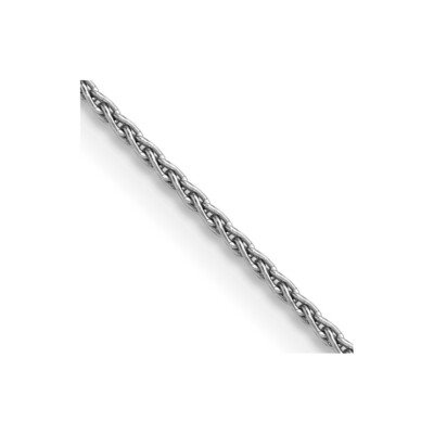 Real 14kt White Gold 14 inch 1.5mm Parisian Wheat with Lobster Clasp Chain
