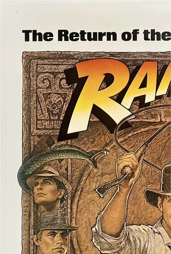 Original Vintage Movie Poster RAIDERS OF THE LOST ARK R82 One Sheet 1 Sh LINEN - Picture 2 of 5