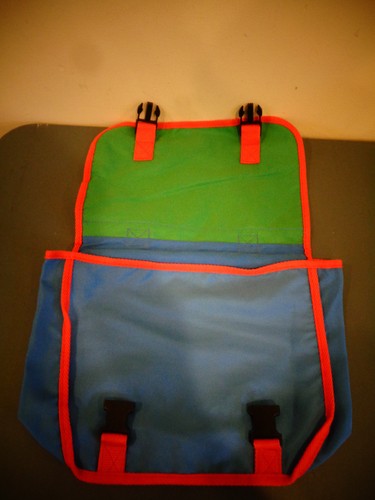 1996 LEGO SYSTEM FREE STYLE CLOTH MESSENGER CARRY ALL BAG PRIMARY COLORS - Picture 2 of 3